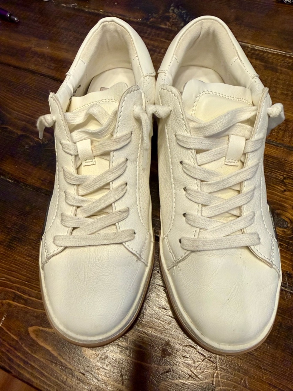 Dolce Vita 7.5m Cream/Black leather Sneakers